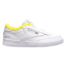 Кроссовки atmos x #fr2 x club c 85 'white yellow' Reebok, белый gz4036 | white