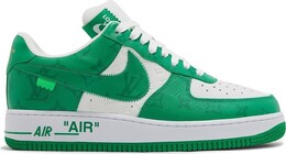 Лимитированные кроссовки Nike Louis Vuitton x Air Force 1 Low 'White Gym Green', зеленый 1a9v white green | green