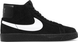 Кроссовки Nike Zoom Blazer Mid SB 'Black White', черный 864349007 | black