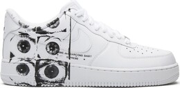 Кроссовки Nike Comme des Garçons x Supreme x Air Force 1 Low 'Eyes', белый 923044100 | white