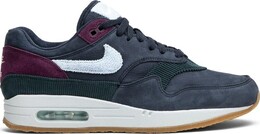 Кроссовки Nike Air Max 1 Premium 'Crepe Pack - Dark Obsidian', синий cd7861 400 | blue