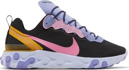 Кроссовки Nike React Element 55 'Black Palest Purple', черный ci9593 001 | black