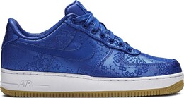 Кроссовки Nike CLOT x Air Force 1 PRM 'Royal Silk', синий cj5290 400 | blue