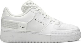 Кроссовки Nike Air Force 1 Type 'Triple White', белый cq2344 101 | white
