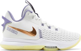 Кроссовки Nike LeBron Witness 5 'Summit White Metallic Bronze', белый cq9380 102 | white