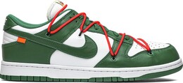 Кроссовки Nike Off-White x Dunk Low 'Pine Green', зеленый ct0856 100 | green