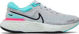 Кроссовки Nike ZoomX Invincible Run Flyknit 'Grey Fog Dynamic Turquoise', серый ct2228 003 | grey