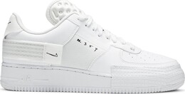Кроссовки Nike Air Force 1 Type 2 'Triple White', белый ct2584 100 | white