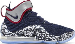 Кроссовки Nike LeBron 17 'LeBron 4 Cold Blue Graffiti', синий ct6047 400 | blue