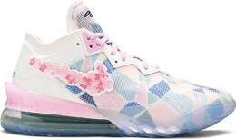 Кроссовки Nike atmos x LeBron 18 Low 'Sakura', розовый cv7562 101 | pink