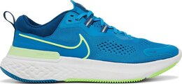 Кроссовки Nike React Miler 2 'Imperial Blue Lime Glow', синий cw7121 402 | blue