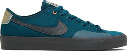 Кроссовки Nike Daan Van Der Linden x Blazer Court SB 'Midnight Turquoise', зеленый cz5605 301 | green