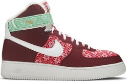 Кроссовки Nike Air Force 1 High 'Christmas Sweater', красный dc1620 600 | red