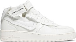 Кроссовки Nike Comme des Garçons x Air Force 1 Mid 'Triple White', белый dc3601 100 | white