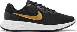 Кроссовки Nike Revolution 6 'Black Metallic Gold', черный dc3728 002 | black