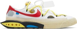 Кроссовки Nike Off-White x Blazer Low 'White University Red', белый dh7863 100 | white