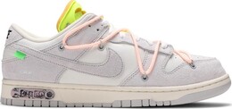 Кроссовки Nike Off-White x Dunk Low 'Lot 12 of 50', белый dj0950 100 | white