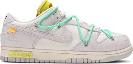 Кроссовки Nike Off-White x Dunk Low 'Lot 14 of 50', белый dj0950 106 | white