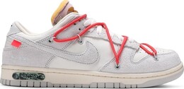 Кроссовки Nike Off-White x Dunk Low 'Lot 33 of 50', белый dj0950 118 | white