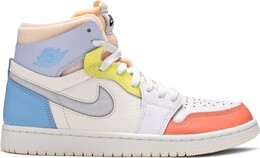 Кроссовки Nike Air Jordan 1 Zoom Air Comfort High 'To My First Coach', белый dj6910 100 | white