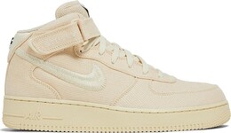 Кроссовки Nike Stussy x Air Force 1 Mid 'Fossil', загар dj7841 200 | tan