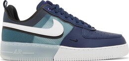 Кроссовки Nike Air Force 1 React 'Midnight Navy Teal', синий dm0573 400 | blue