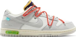 Кроссовки Nike Off-White x Dunk Low 'Lot 23 of 50', белый dm1602 126 | white