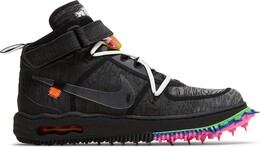 Кроссовки Nike Off-White x Air Force 1 Mid 'Black', черный do6290 001 | black