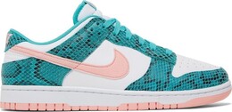 Кроссовки Nike Dunk Low 'Washed Teal Snakeskin', бирюзовый dr8577 300 | teal