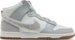 Кроссовки Nike Dunk High 'Chenille Swoosh - Light Smoke Grey', серый dr8805 003 | grey