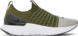 Кроссовки Nike React Phantom Run Flyknit 2 'Rough Green Sequoia', зеленый dx2311 300 | green