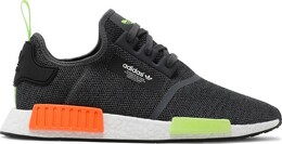 Мужские кроссовки Adidas NMD R1, черный/оранжевый/зеленый gv7382 | grey