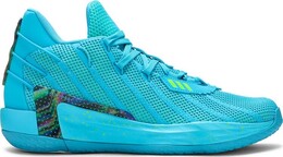 Кроссовки Adidas Dame 7, синий/зеленый fz1050 | blue