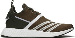 Кроссовки Adidas White Mountaineering x NMD_R2 Primeknit 'Olive', зеленый cg3649 | green