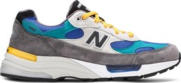 Кроссовки New Balance Billy's x 992 Made in USA 'Grey Blue Teal', серый m992rr | grey
