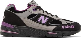Кроссовки New Balance Stray Rats x 991 Made in England 'Black Purple', черный m991srp | black