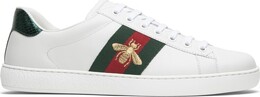 Кроссовки Gucci Ace Embroidered Bee, белый 429446 a38g0 9064 | bee