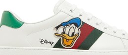 Кроссовки Disney x Gucci Ace Donald Duck Patch, белый 649399 1xg60 9114 | donald duck patch