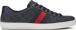 Кроссовки Gucci Ace GG Supreme Black Grey, черный 429445 k2lh0 1130 | black grey