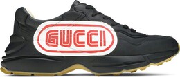 Кроссовки Gucci Rhyton Print Black, черный 523609 drw00 1000 | black
