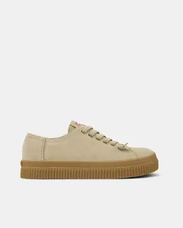 Peu Roda женские кожаные кроссовки на шнурках Camper, бежевый mp_0611830_k201789003 | beige