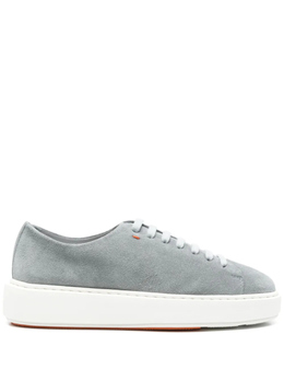 Замшевые кроссовки Santoni, синий wbcd61306bartsap | синий
