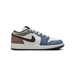 Баскетбольные кроссовки Air Jordan 1 Low для детей, белый/синий a52028765 | blanco / azul