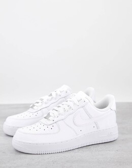 Кроссовки Nike Air Force 1 '07 тройного белого цвета 117358090 | white