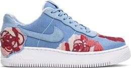 Кроссовки Nike Wmns Air Force 1 Floral Sequin, голубой 898421402 | light blue