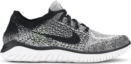 Кроссовки Nike Wmns Free RN Flyknit 2018 'White Black', белый 942839101 | white