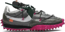 Кроссовки Nike Off-White x Wmns Waffle Racer 'Fuchsia', черный cd8180 001 | black