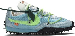 Кроссовки Nike Off-White x Wmns Waffle Racer 'Vivid Sky', синий cd8180 400 | blue