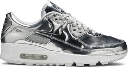 Кроссовки Nike Wmns Air Max 90 'Metallic Pack - Chrome', серебряный cq6639 001 | silver