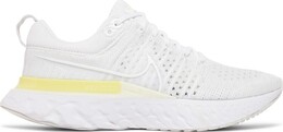 Кроссовки Nike Wmns React Infinity Run Flyknit 2 'White Light Citron', белый ct2423 100 | white